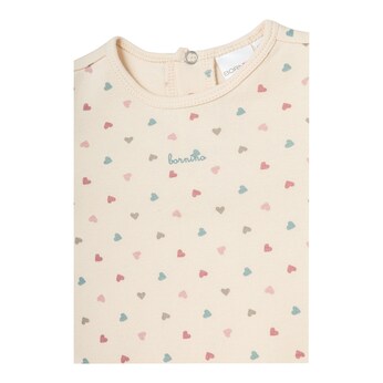 Shirt langarm Volant Herzen