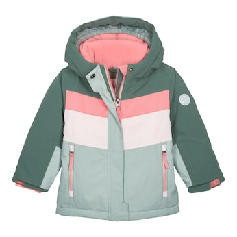 Winterjacke mit Kapuze Colorblock