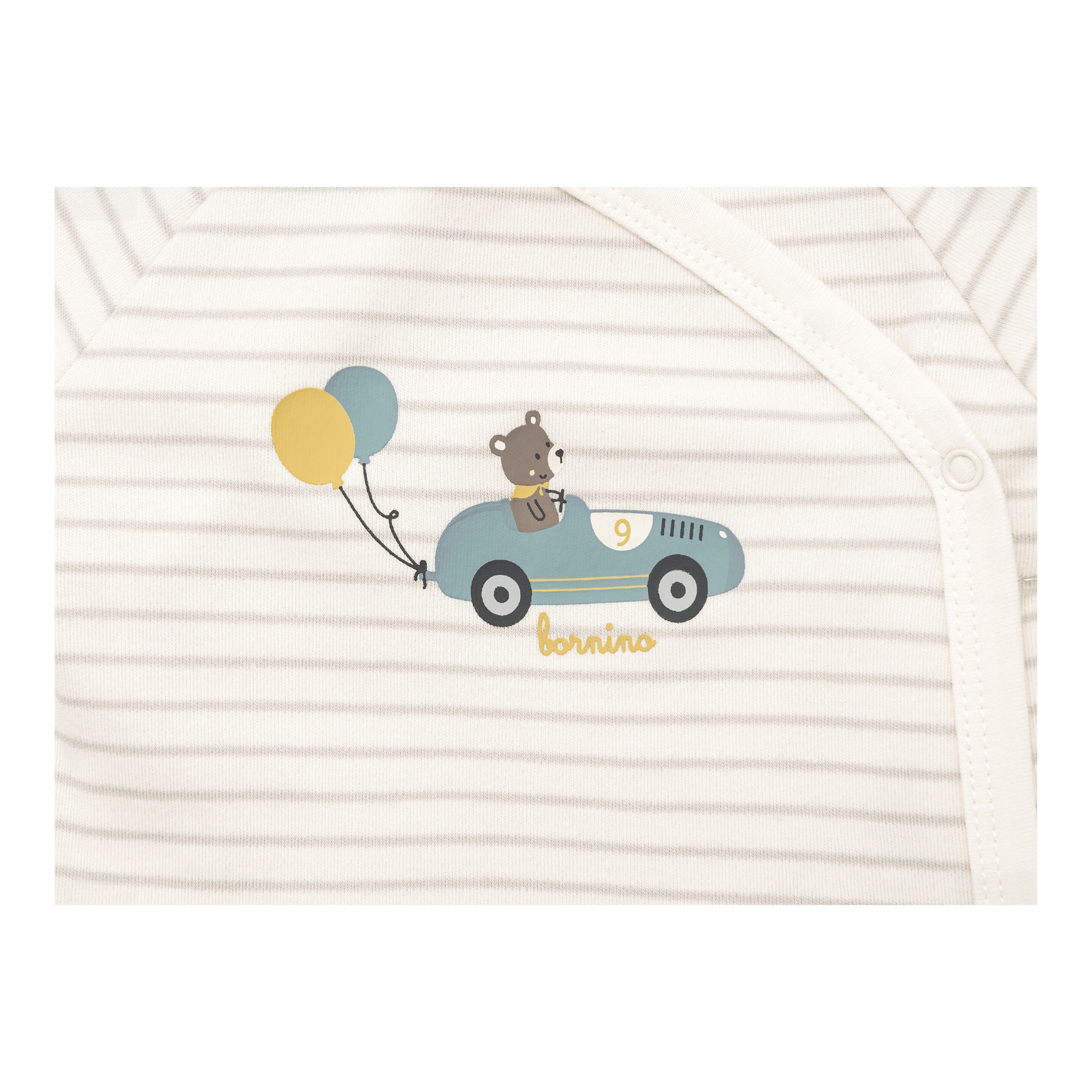 Thumbnail - Bornino On The Road 2er-Pack Wickelbodys langarm Ringel Bär