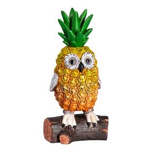 Figurine de jardin «Hibou ananas»