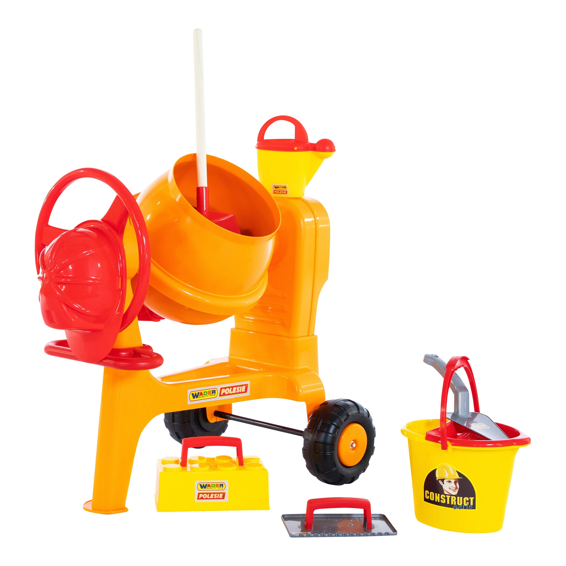 Mischmaschine mit Baustellen-Set 8-tlg.