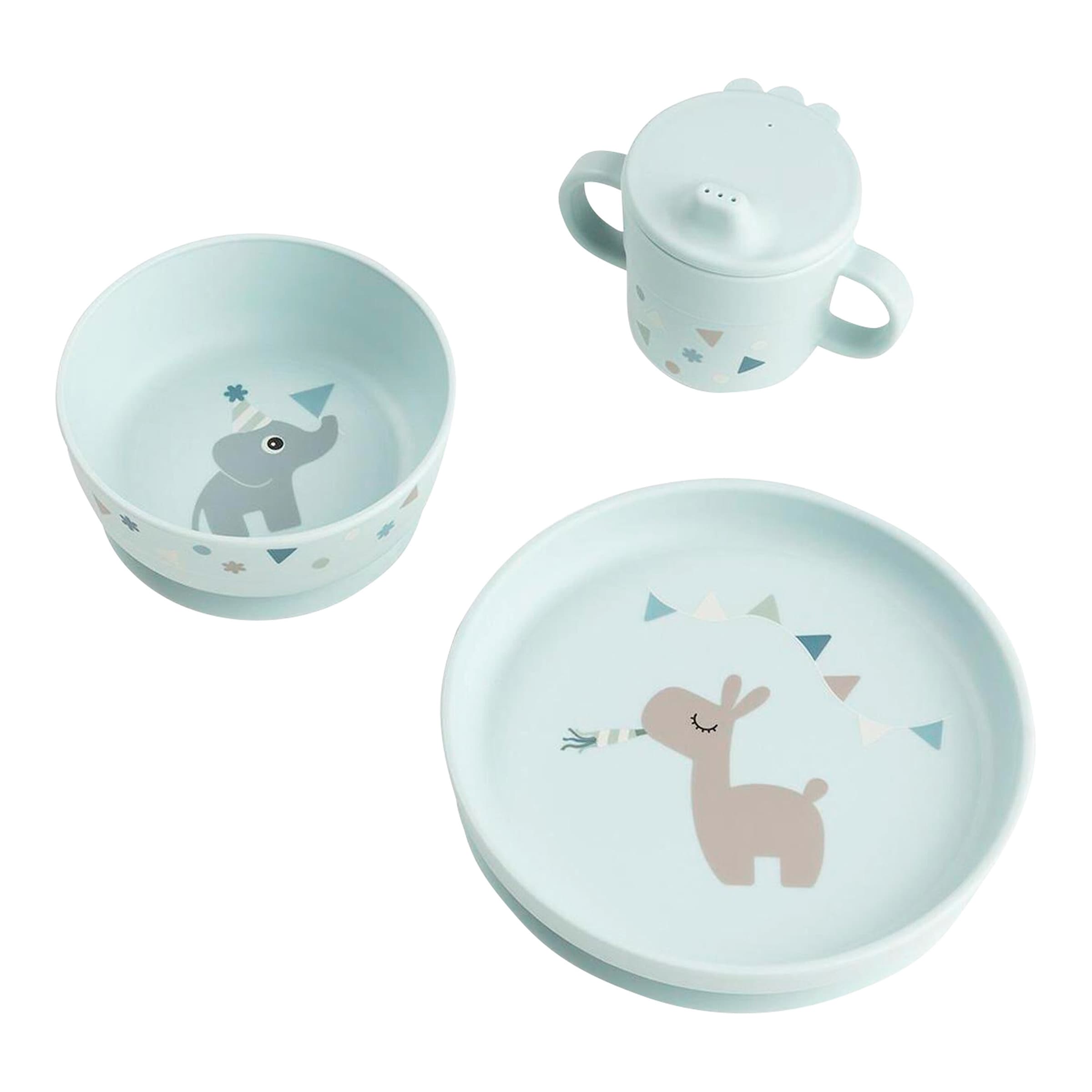 DONE BY DEER Kindergeschirr-Set "done by deer Saugfuss Celebration"
