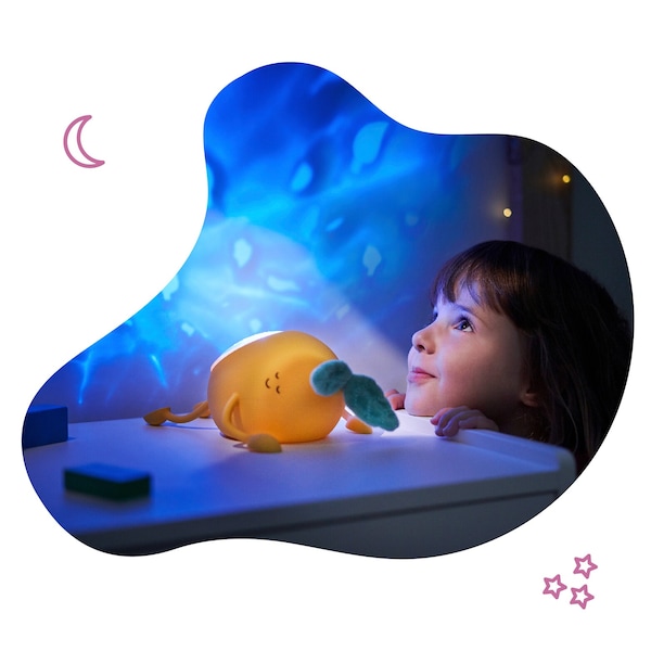 Badabulle - Nachtlicht mit Projektor Zitrone Basile | baby-walz