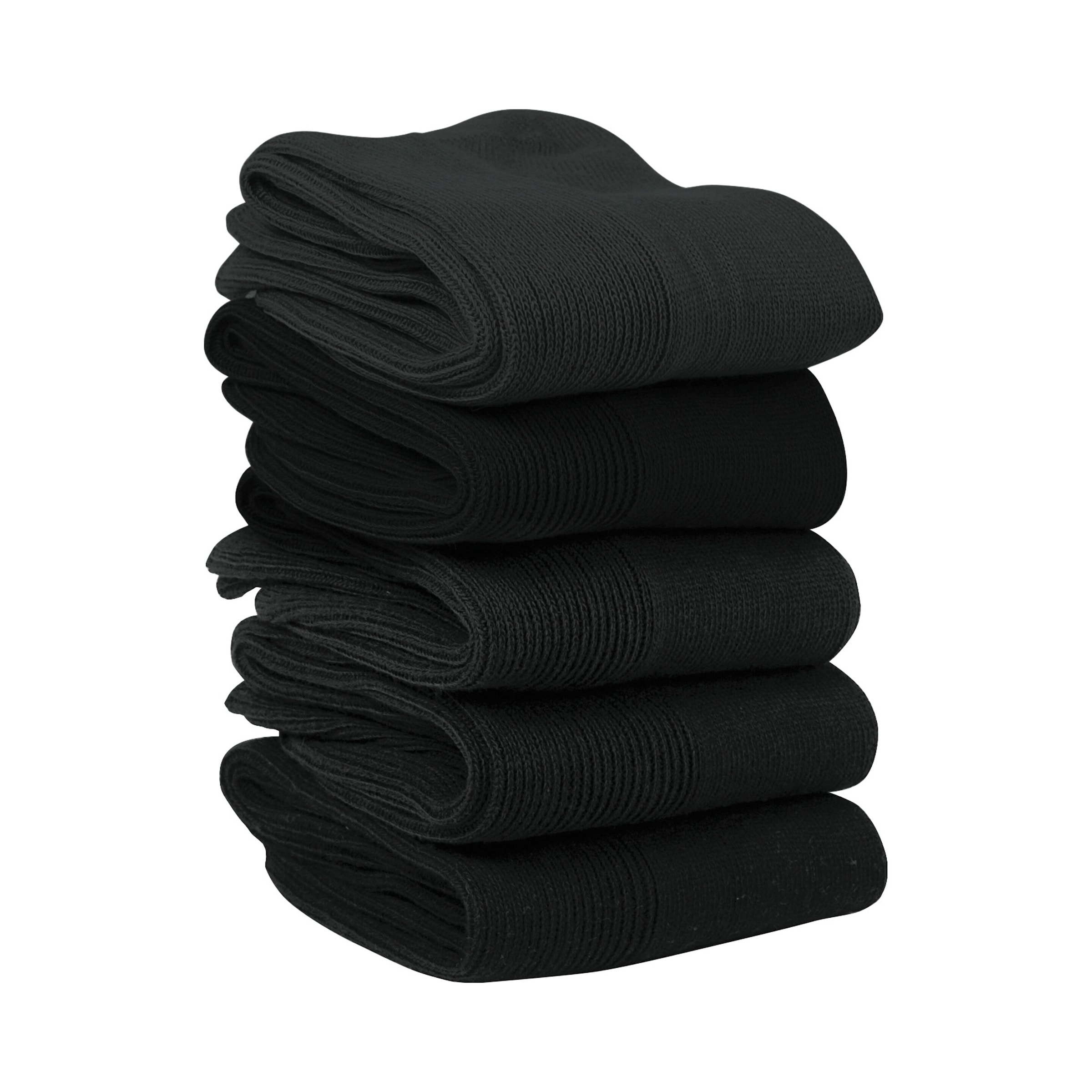 Wohlfühl-Socken, 5 Paar schwarz 35