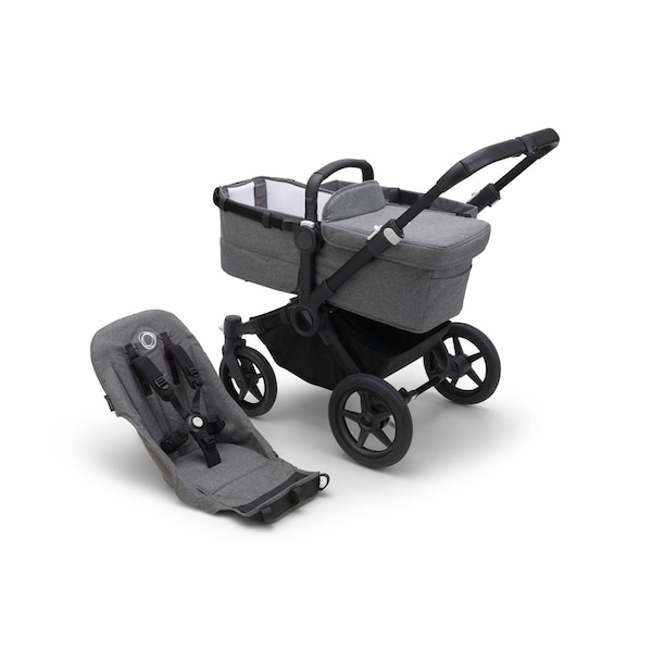 black / grey melange