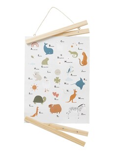 Kinder Poster „Mini Zoo“, Tier-ABC