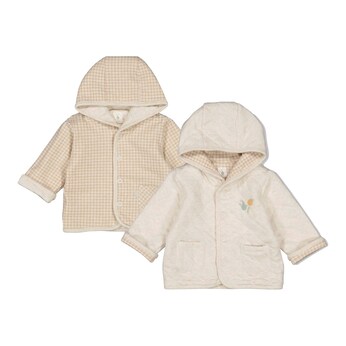 Wendejacke mit Kapuze gequiltet
