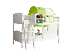 Etagenbett "Erni" Country Kiefer weiß Classic