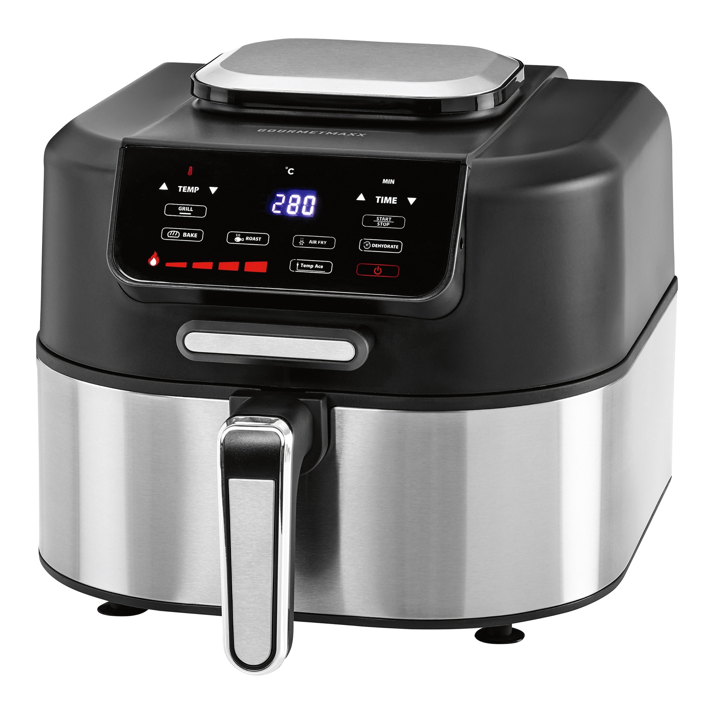 GOURMETmaxx Grill-Heißluftfritteuse „2 in 1“