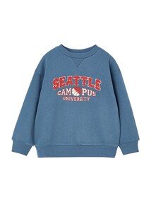 Sweatshirt mit Bouclé-Print Jungen