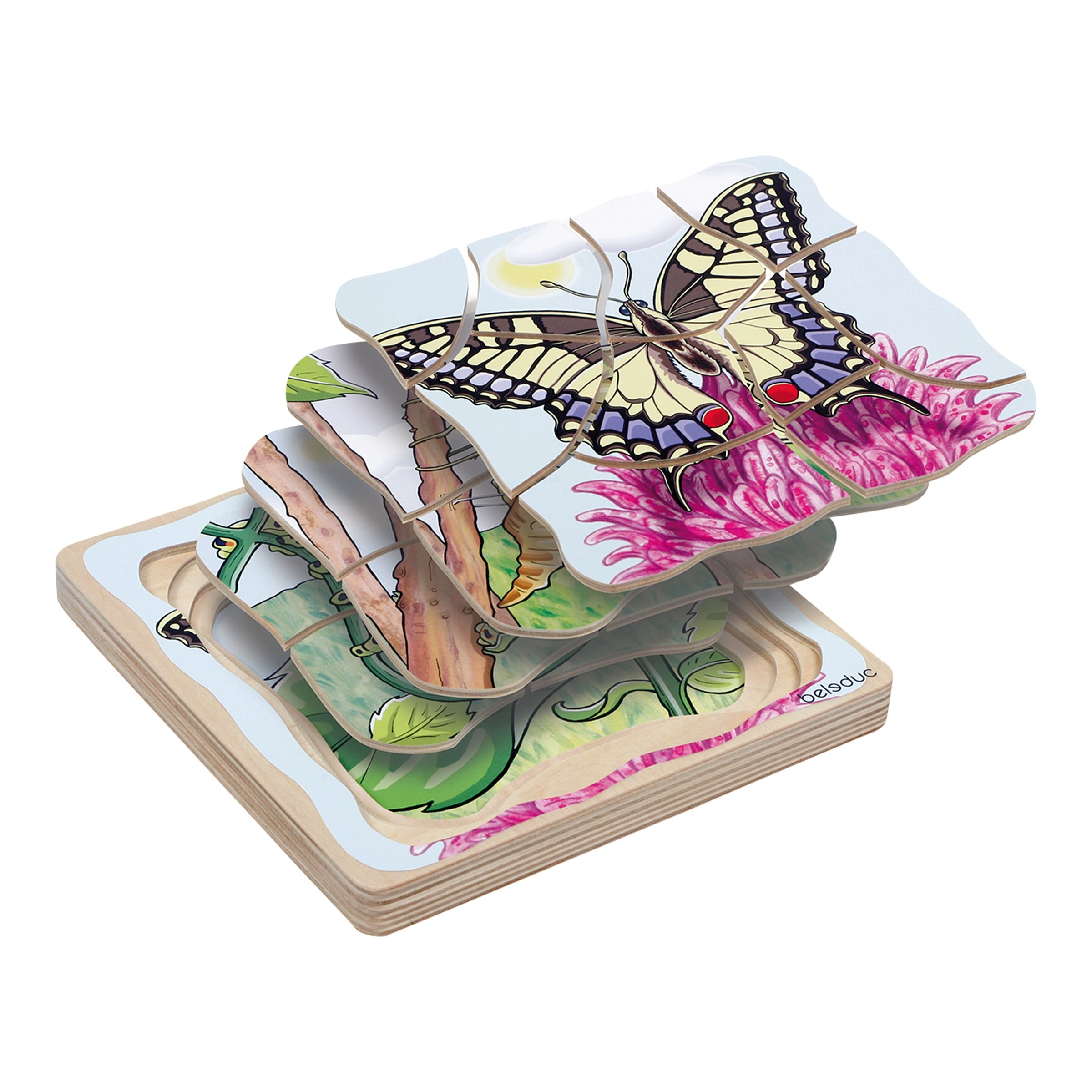 Beleduc Lagen-Puzzle Schmetterling