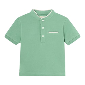 T-Shirt Stehkragen Piqué