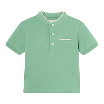 T-Shirt Stehkragen Piqué