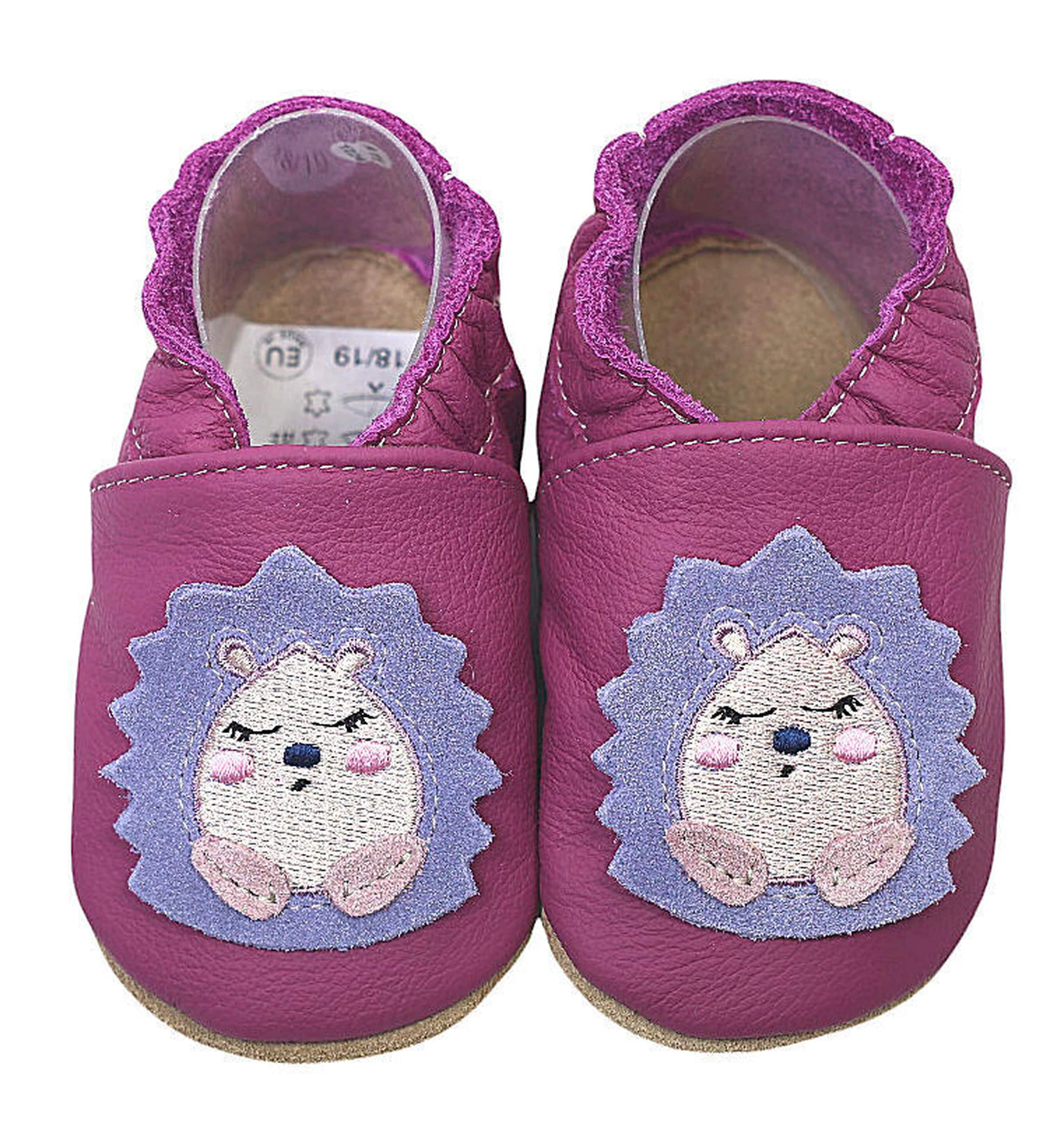 Hobea-Germany Krabbelschuhe Igel lila