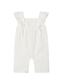 Festlicher Baby Overall mit Stickereien