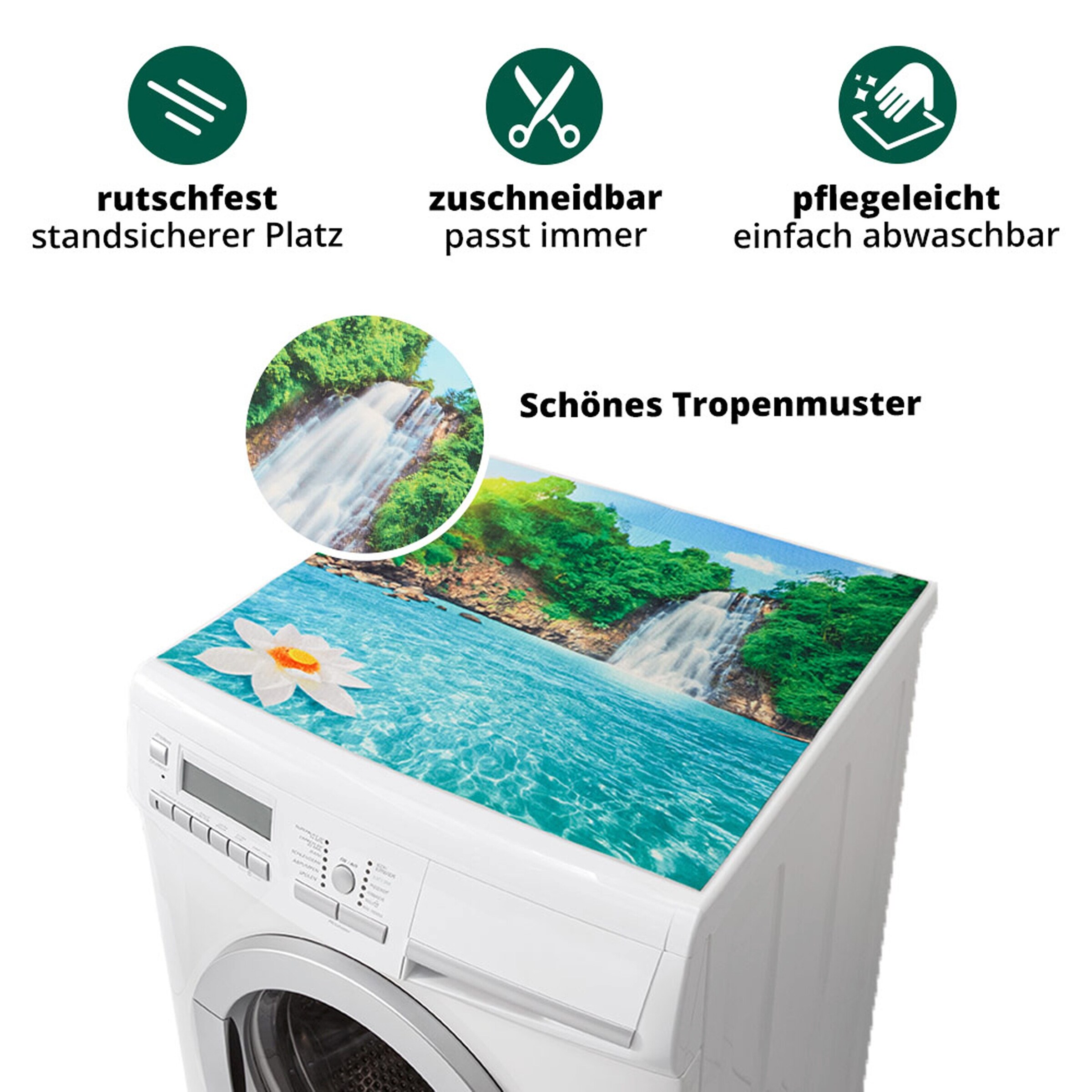 Waschmaschinen-Auflage "Wasserfall"