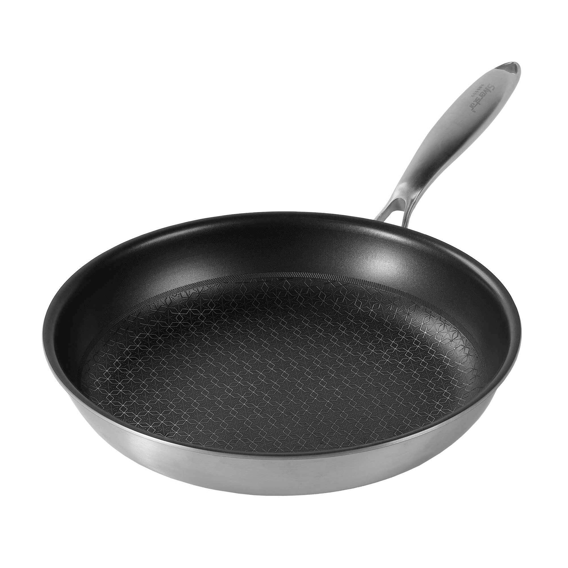 SILVERSTAR Edelstahlpfanne Bratpfanne 28 cm | ohne Deckel