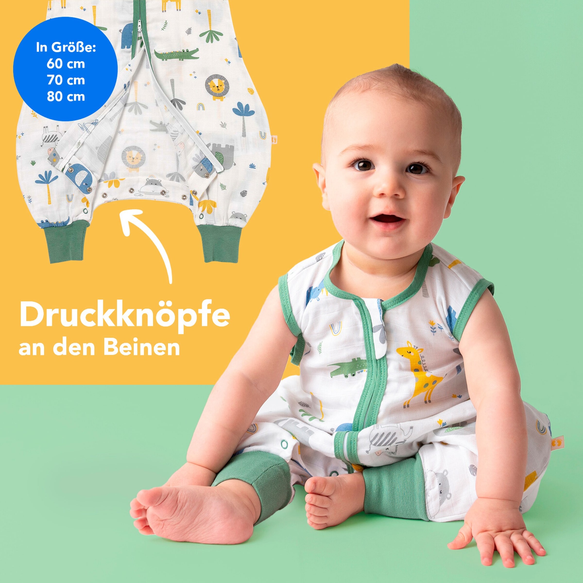 Schlummersack Schlafsack mit Füßen 0.5 Tog