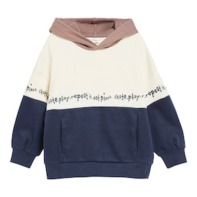 Sweatshirt mit Kapuze Colorblock