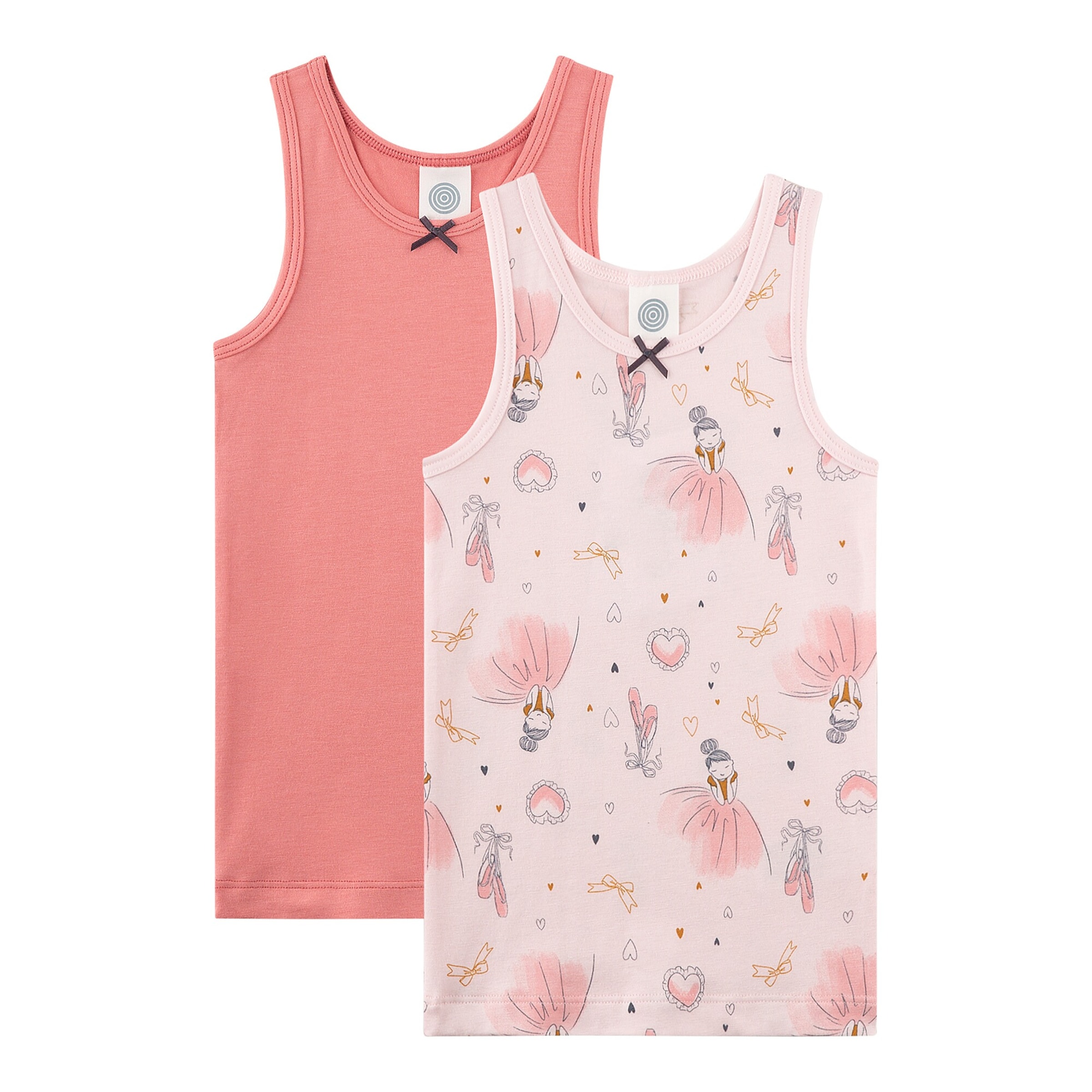 Sanetta 2er-Pack Unterhemden Ballerinas