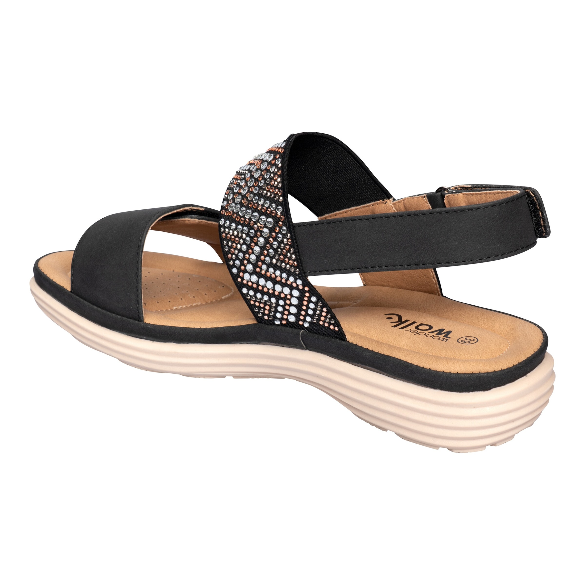 Klett-Stretchsandalette „Saskia“
