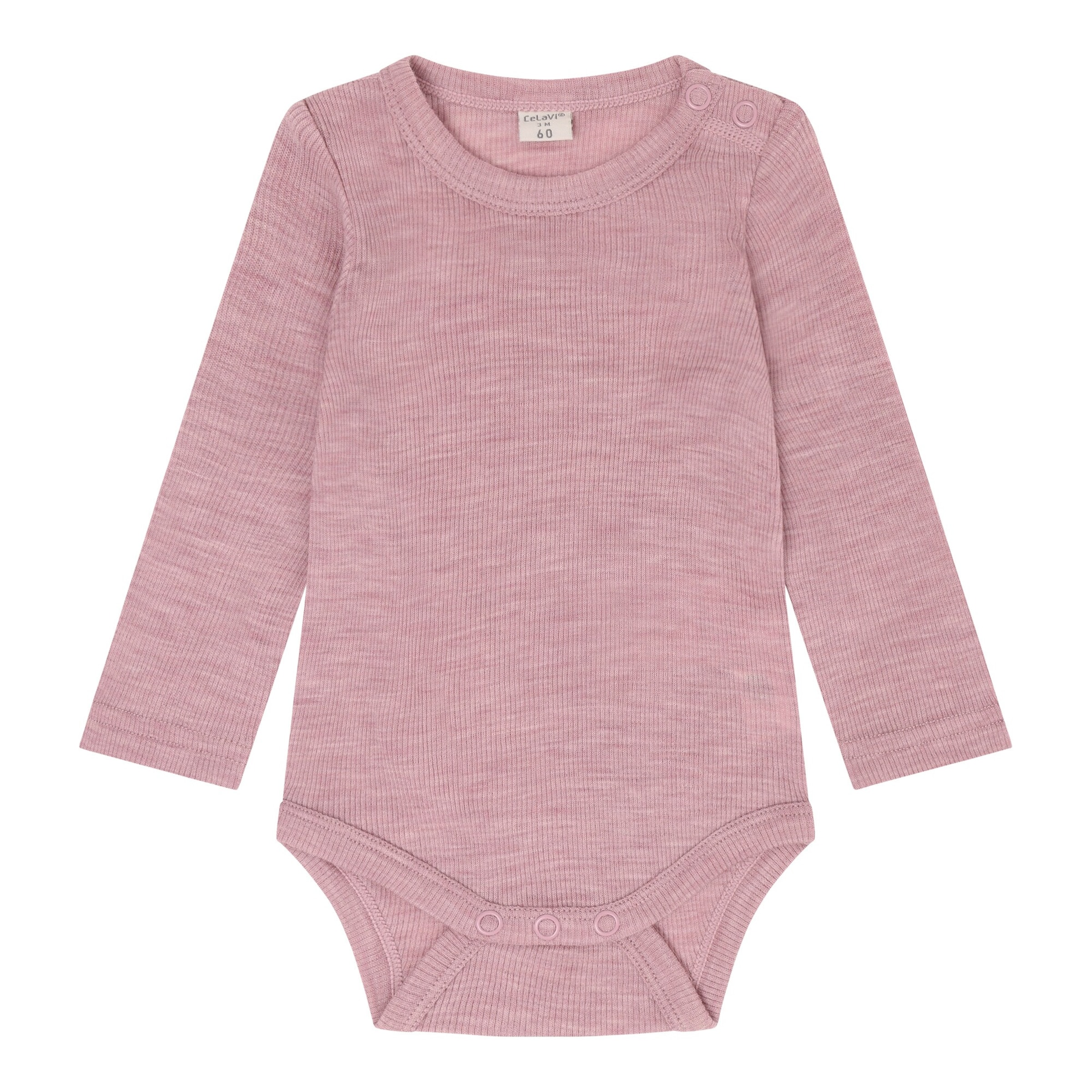 Celavi Body langarm Merinowolle