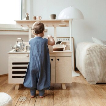 Sommer-Sleepoverall Leinen 0.5 TOG