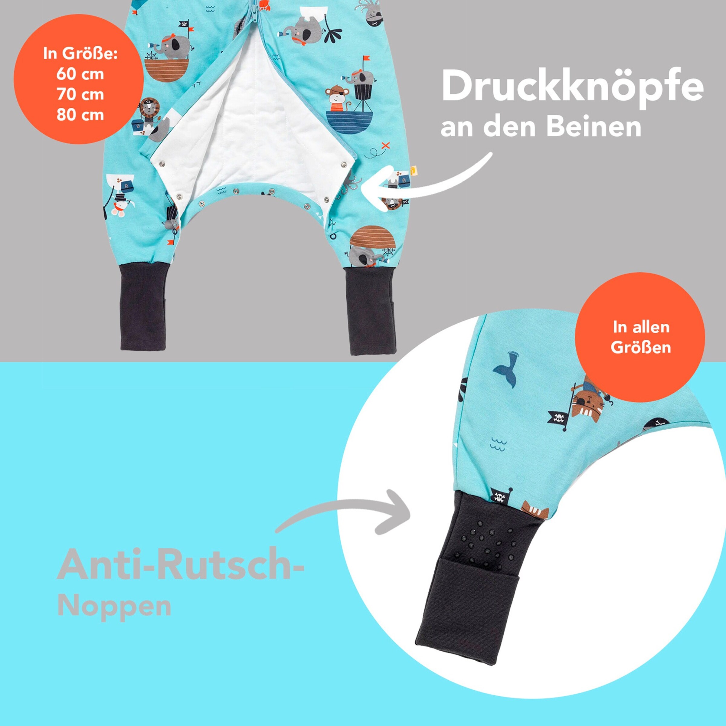 Schlummersack Schlafsack mit Füßen 1.0 Tog