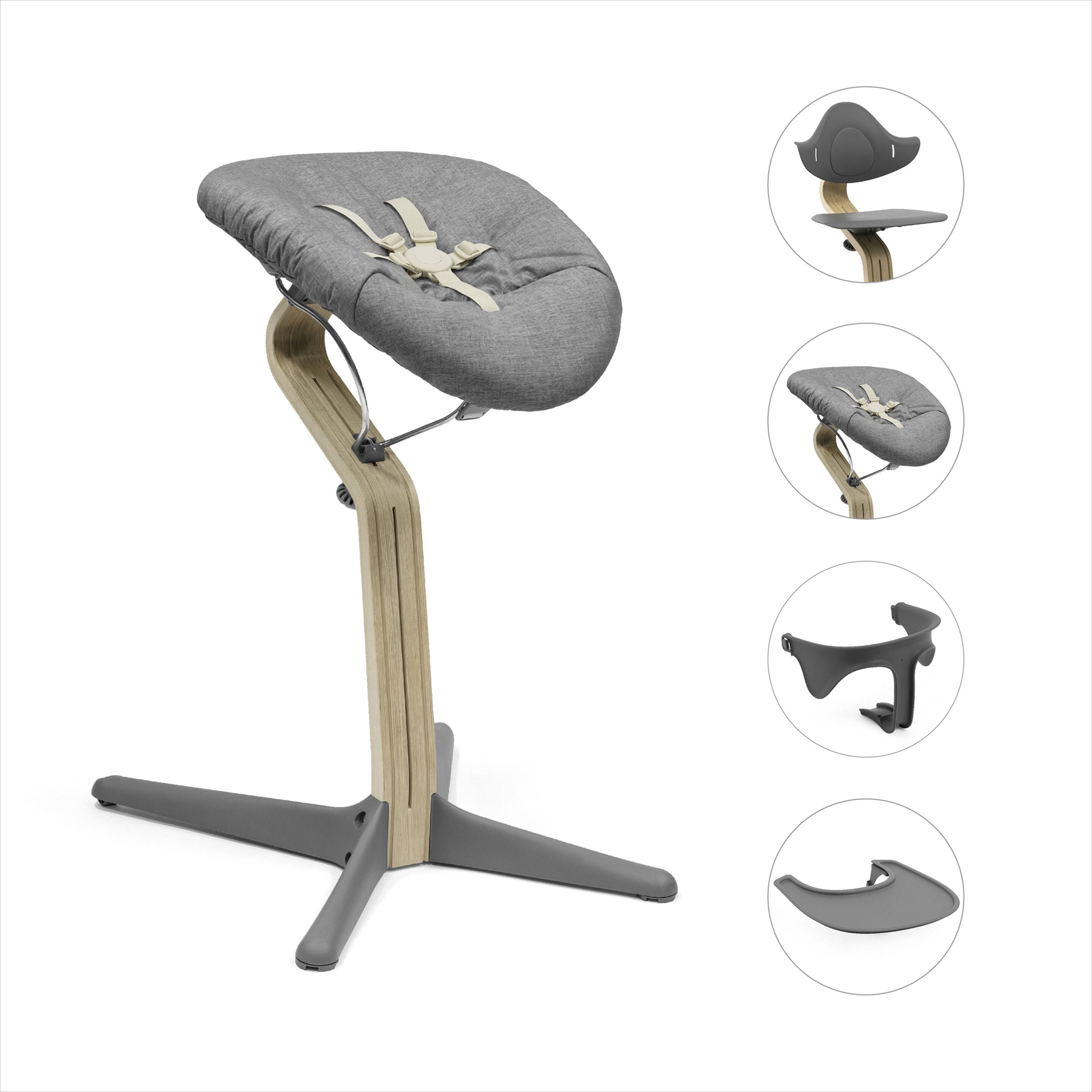 Stokke® Nomi Bundle Hochstuhl inkl. Newbornset, Babyset und Tray
