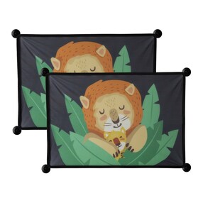 2er-Pack Auto-Sonnenschutz Löwe