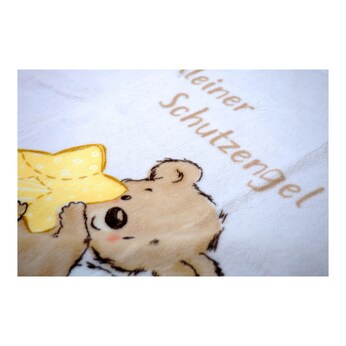 Babydecke Microfaserflausch Kleiner Schutzengel 75x100 cm 