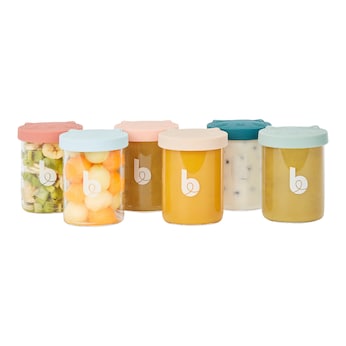 6er-Pack ISY Aufbewahrungsbecher Glas Bowls 250ml