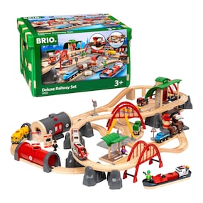 Eisenbahn-Set Straßen & Schienen Bahn Set Deluxe