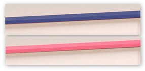 Hochbett mit Schreibtisch Smoozy 3a + 3b - Kanten Blau oder Pink (90x200)