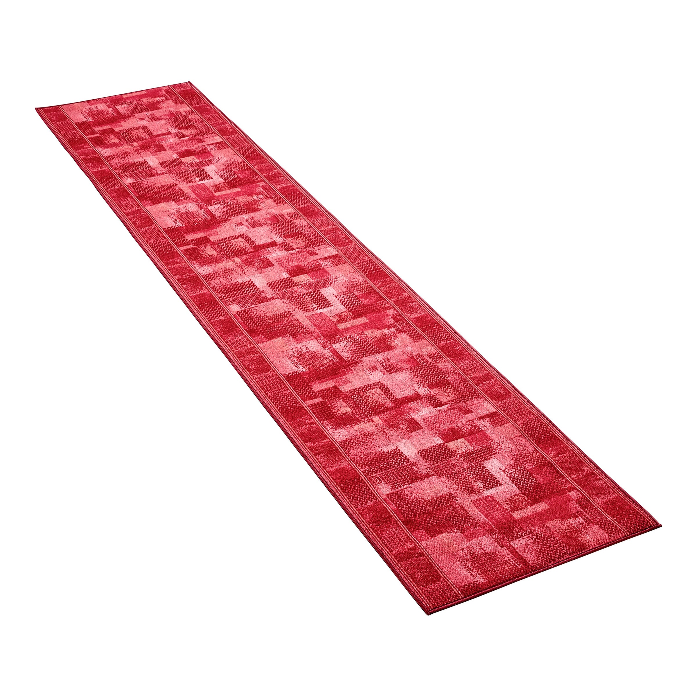 Image of Teppich "Tetris", bordeaux