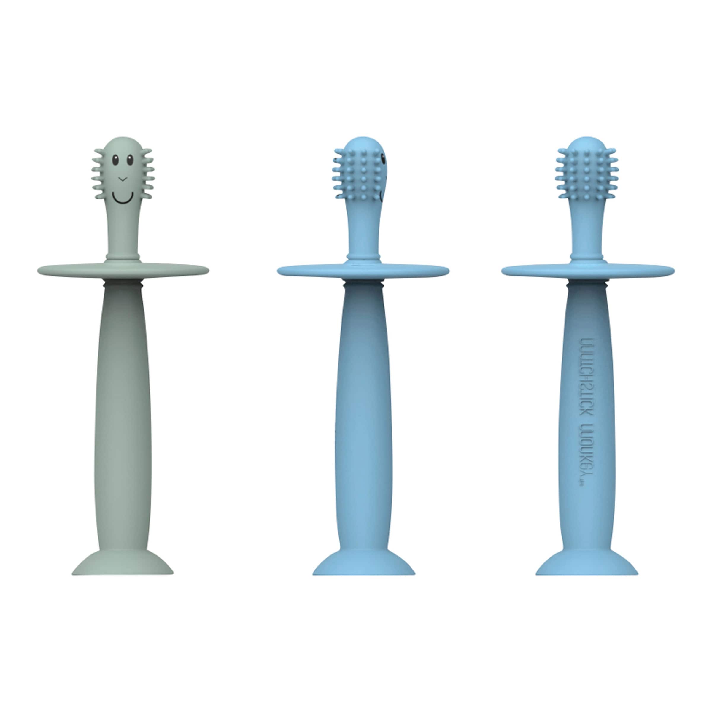 2er-Pack Trainingszahnbürste mit Saugnapf