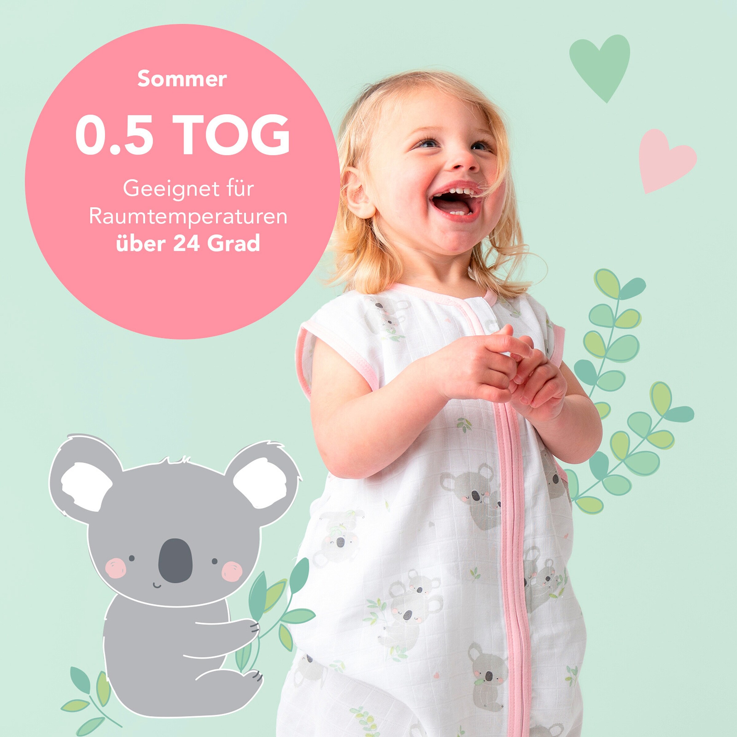 Thumbnail - Schlummersack Schlafsack ohne Füßen 0.5 Tog