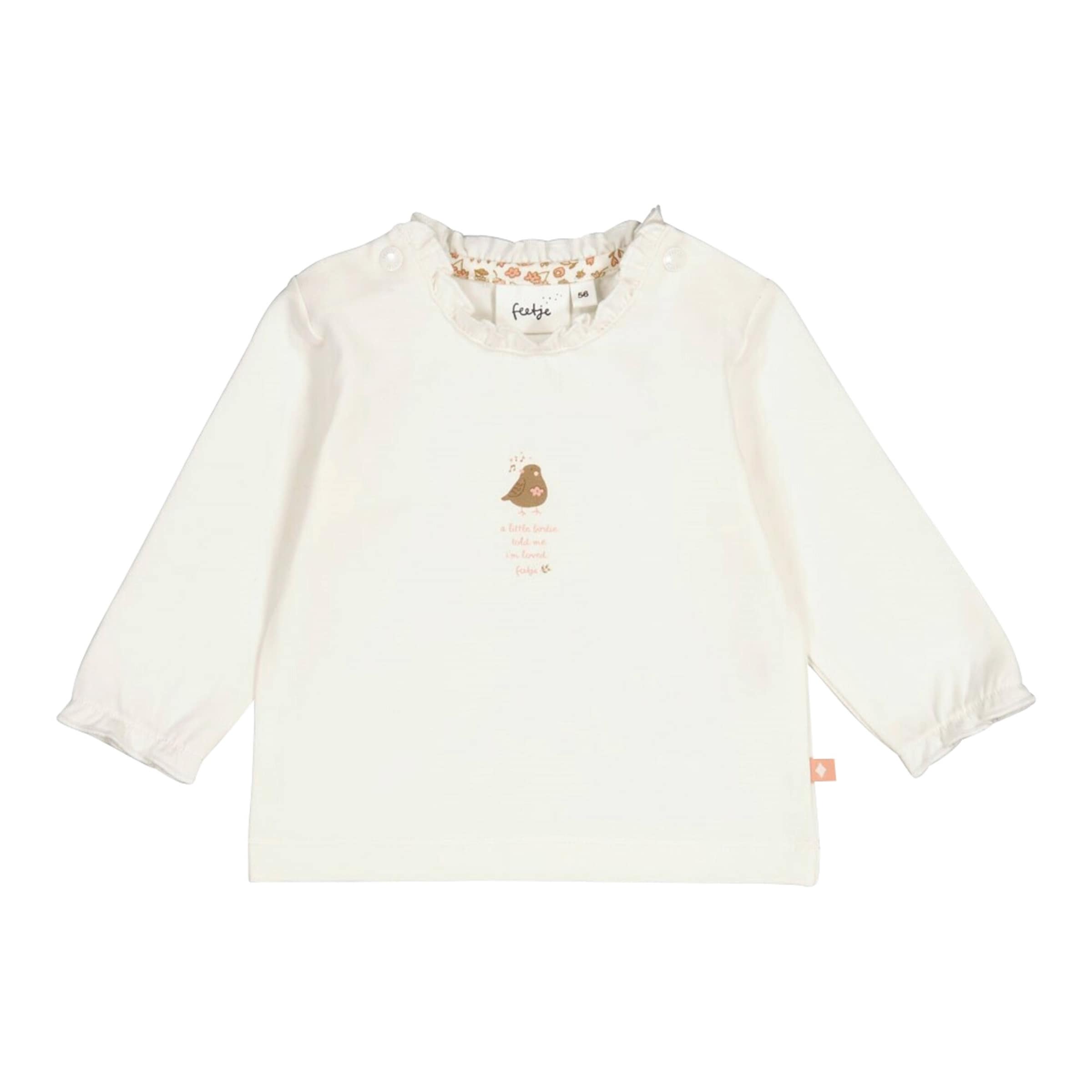 Feetje Shirt langarm Vogel Rüschen