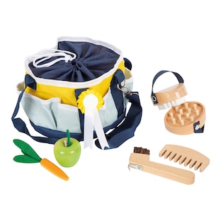 Spielzeug Pferdepflege-Set mit Tasche