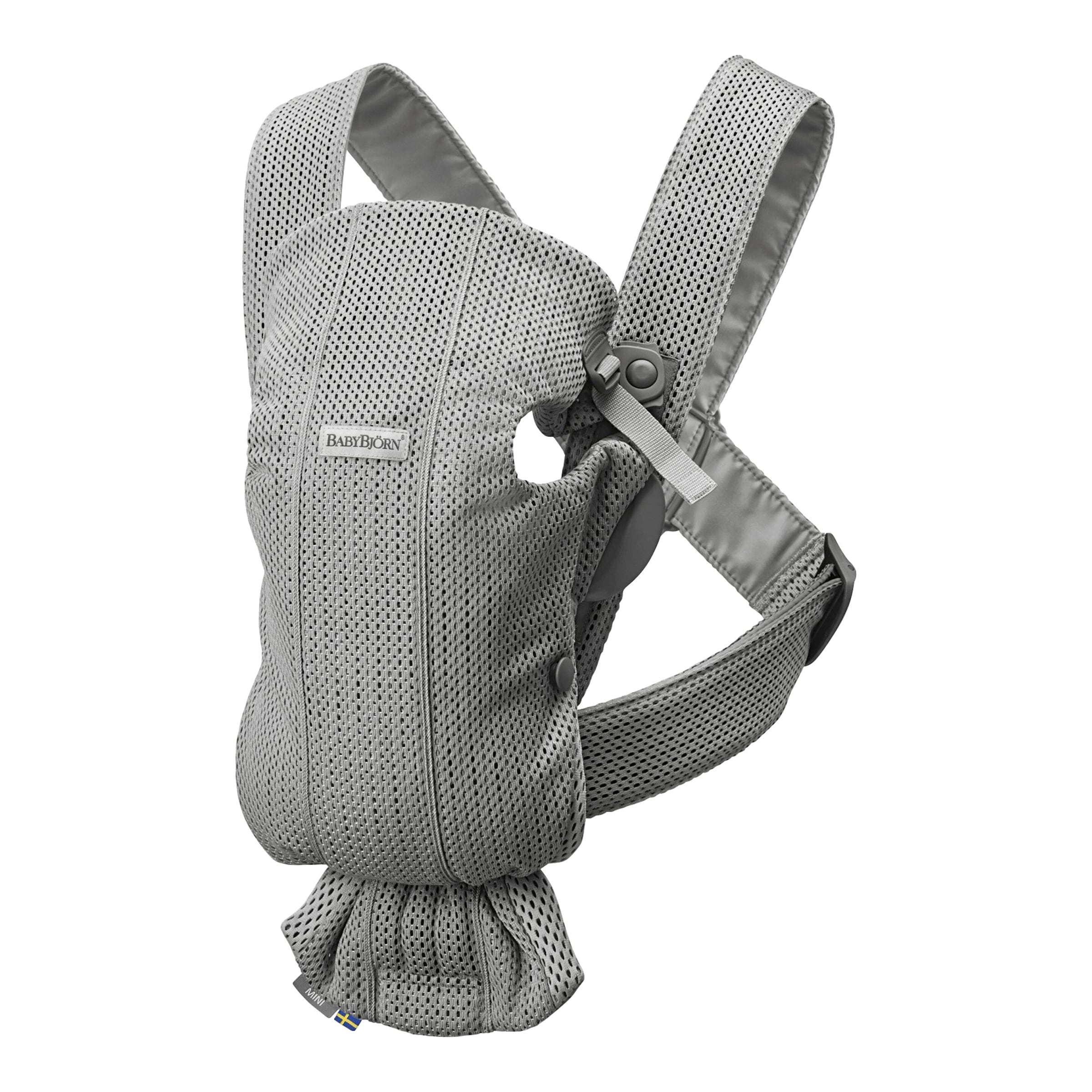 BabyBjorn Babytrage Mini 3D Mesh 2 Tragepositionen grau