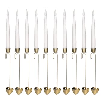 Led-kaarsen met hanger, set van 10 stuks