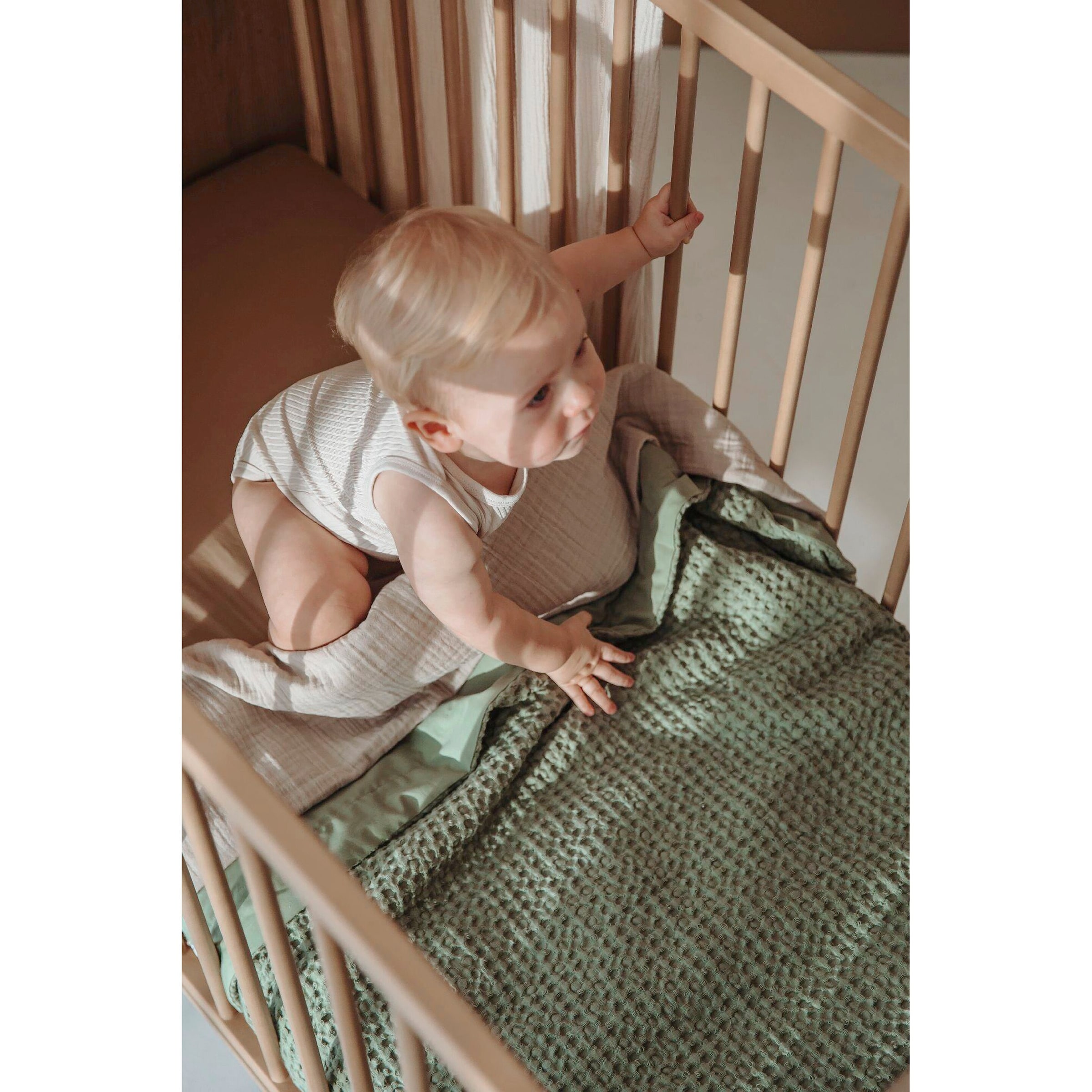 Babydecke Waffelpiqué 75x100
