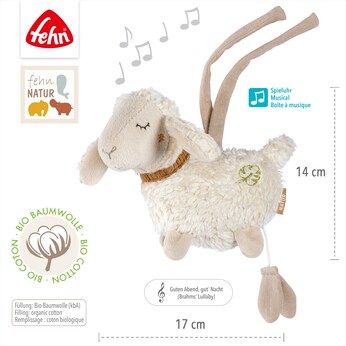Mini-Spieluhr Schaf fehnNATUR 14cm