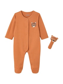Baby-Set TIGER: Strampler & Kuscheltier mit Geschenkbox, Bio-Baumwolle
