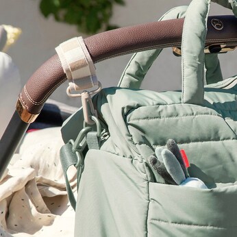 Gesteppte Wickeltasche
