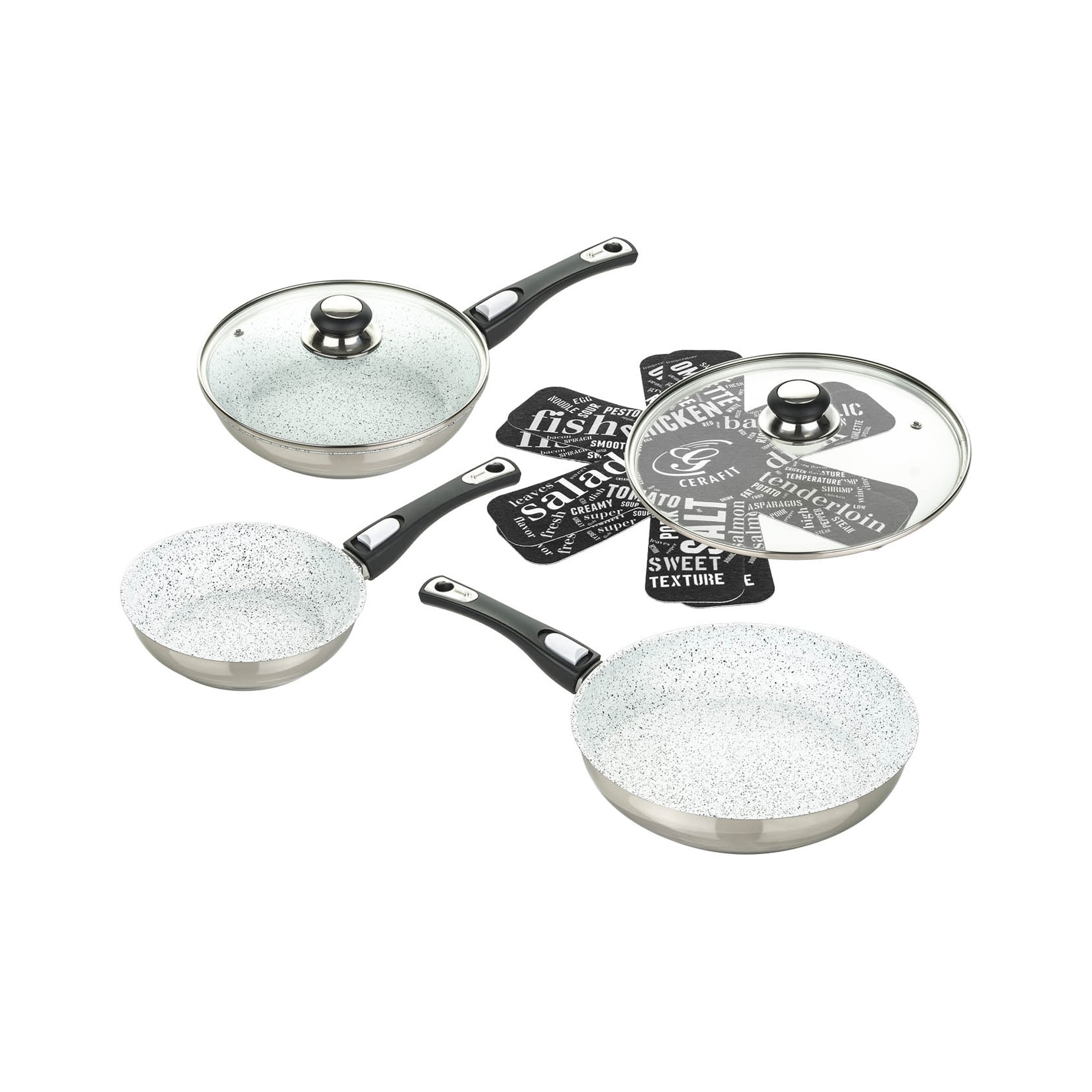 Pfannen-Set Cerafit  Mont-Blanc, 7-teilig