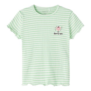 T-Shirt Rippqualität Ringel Erdbeere