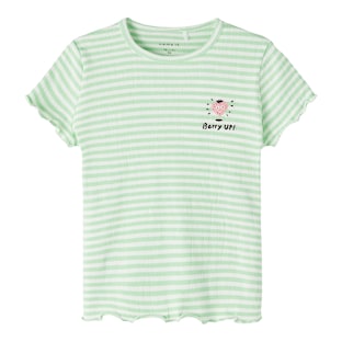 T-Shirt Rippqualität Ringel Erdbeere