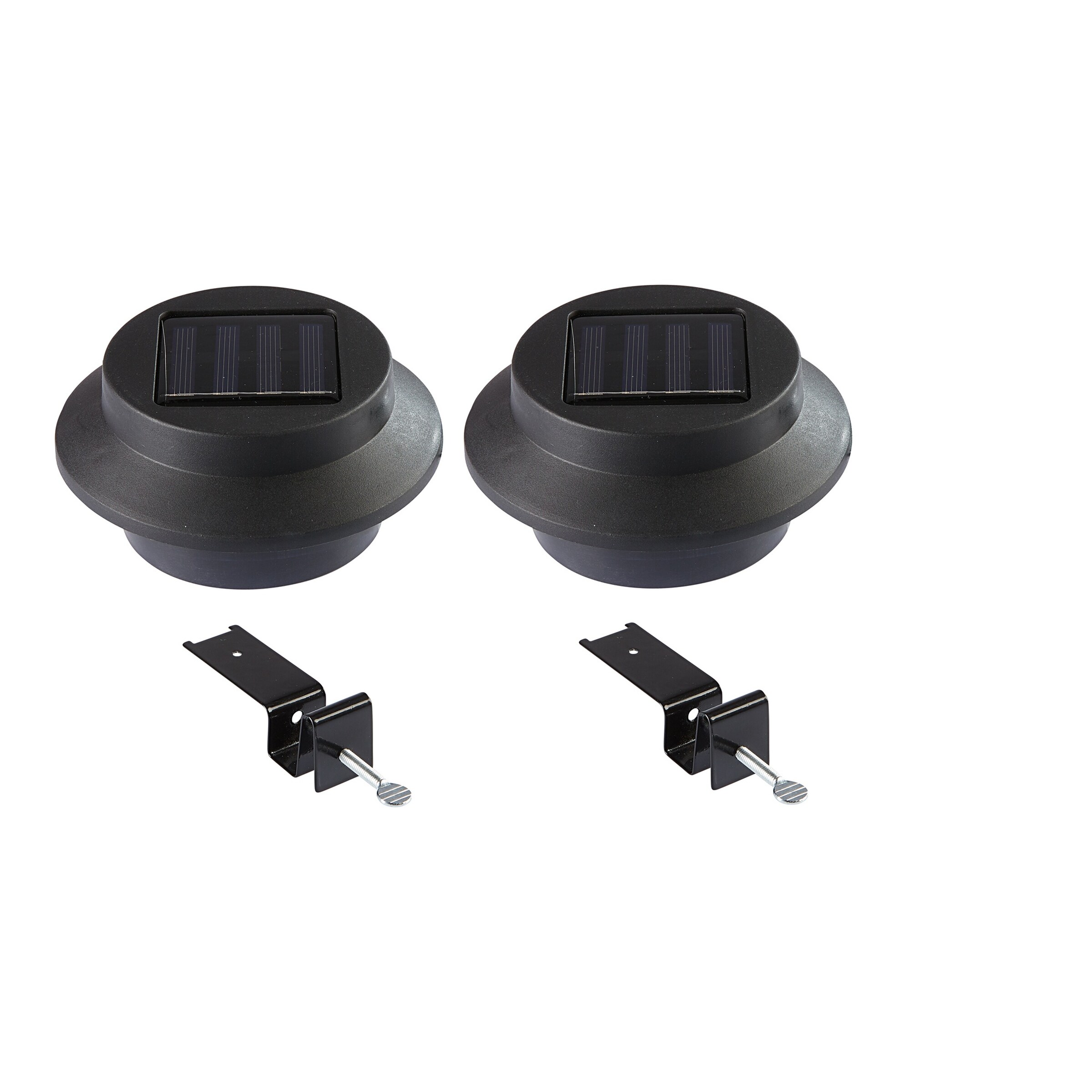 Gravidus Solar-Dachrinnenleuchte 2er Set Schwarz – Witterungsfeste LED-Beleuchtung Für Garten & Terrasse
