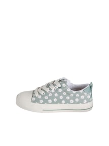 Mädchen Stoff-Sneakers mit Reißverschluss